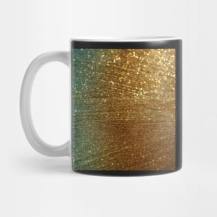 Teal and gold Mug